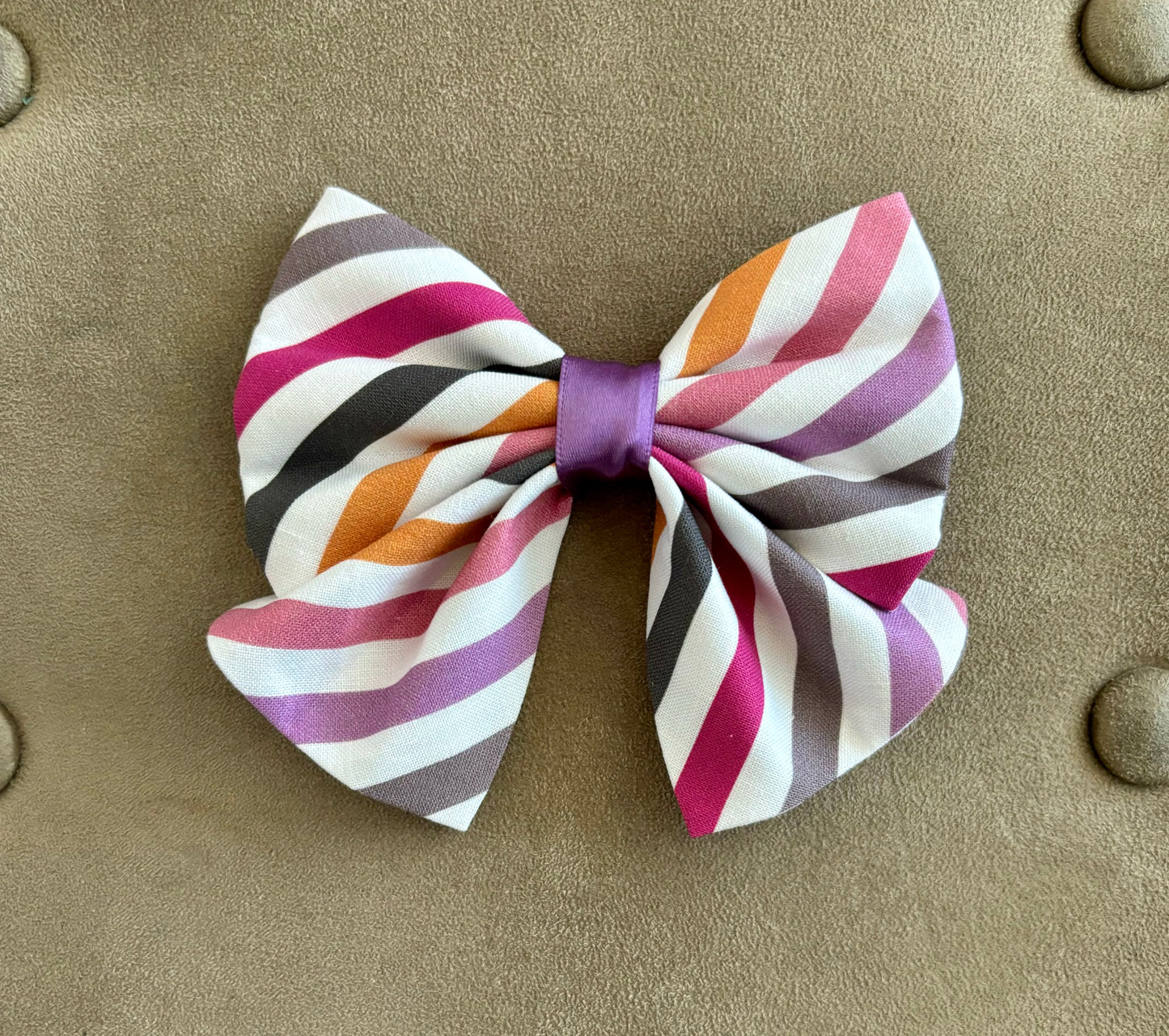 Bright Stripes in Scarves and Bows