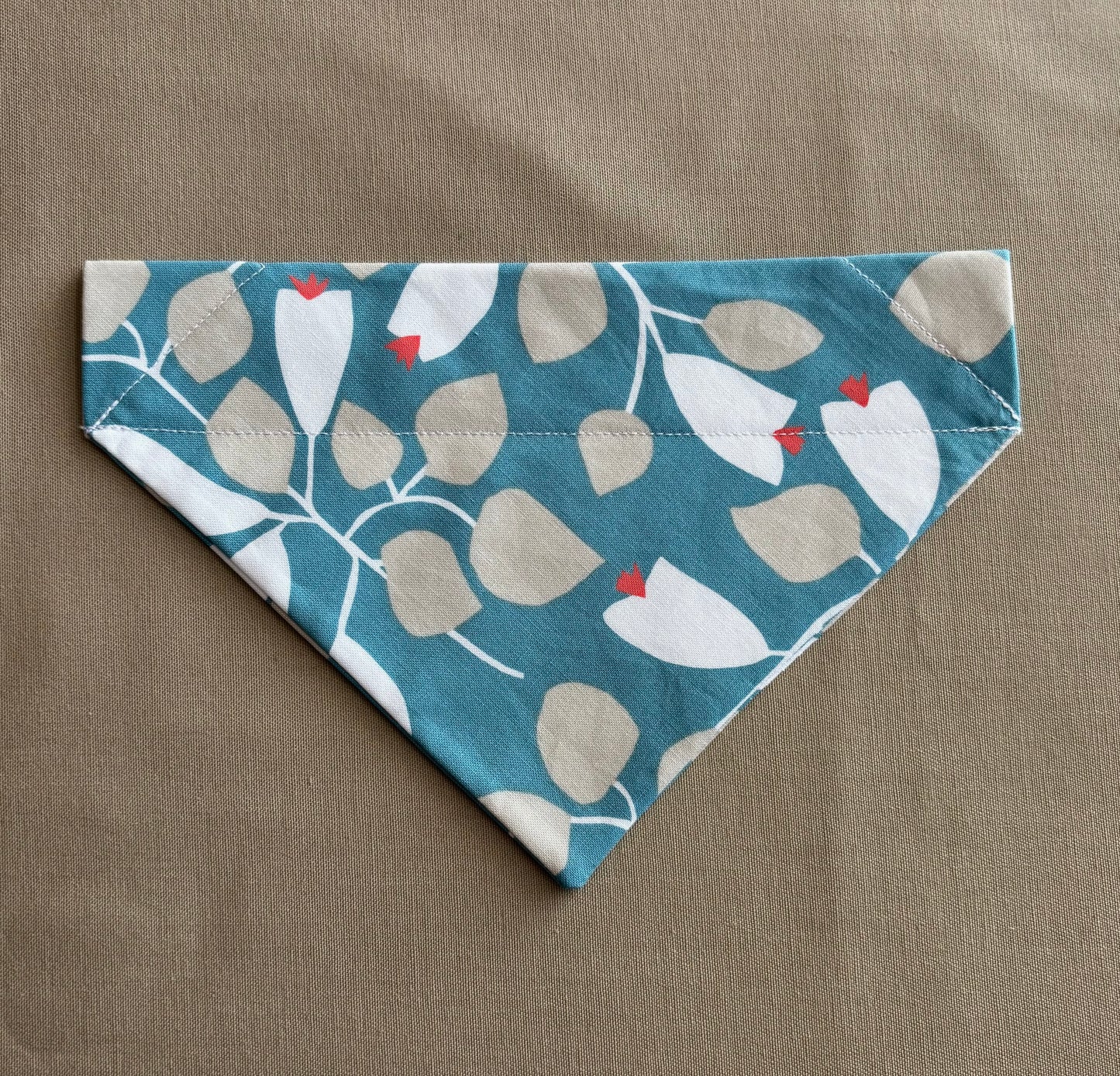 Lilies on Blue Pet Scarf