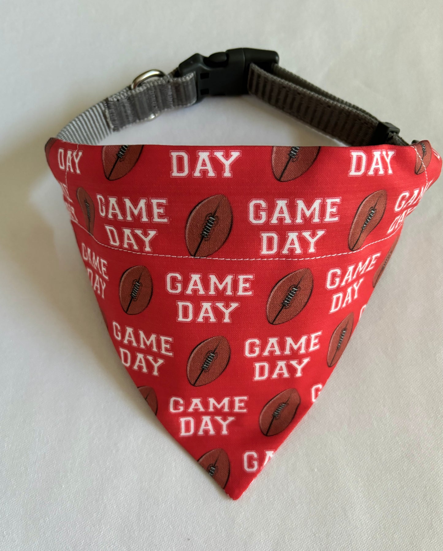Game Day Football Scarves in Red and Blue