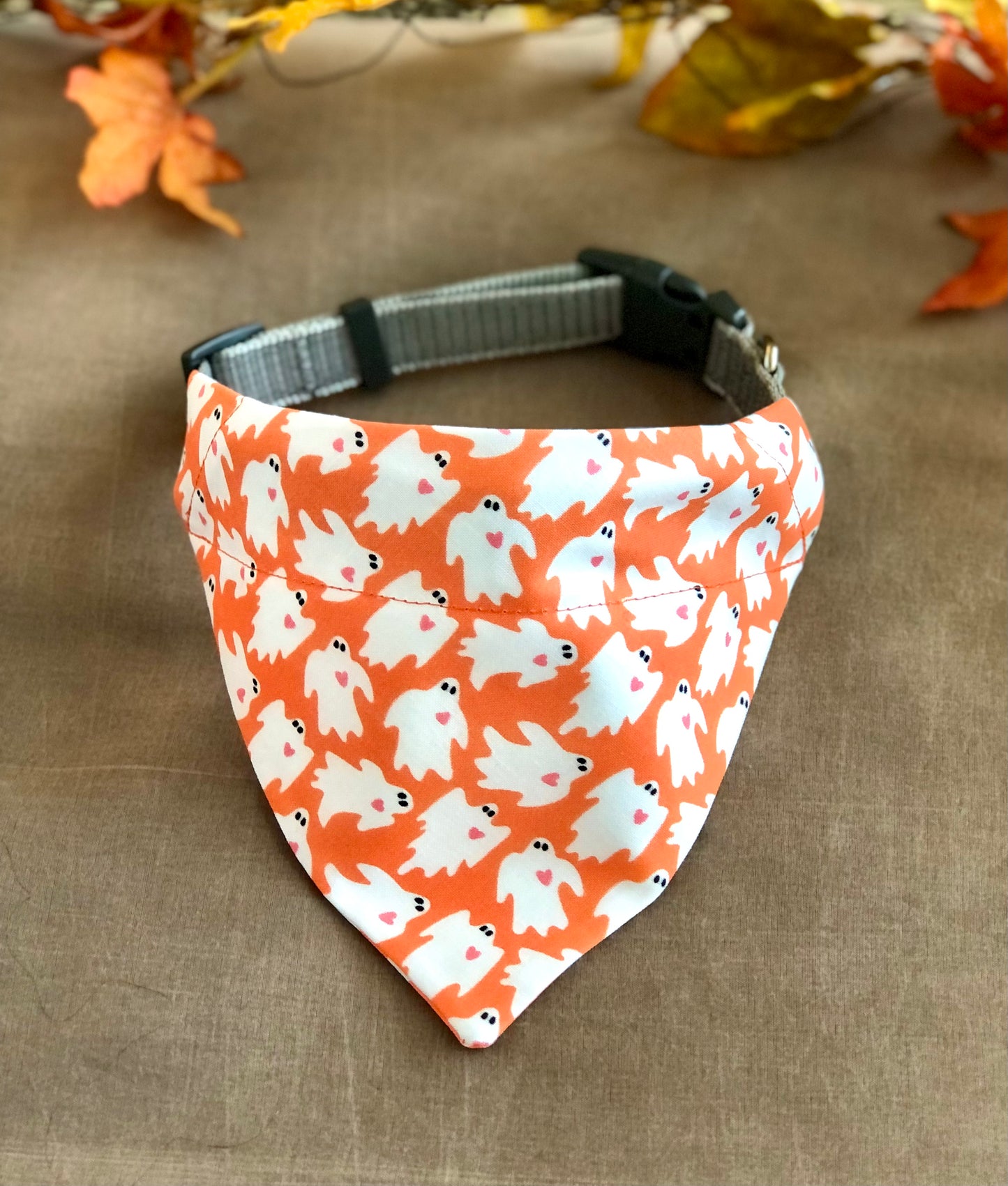 Friendly Ghosts and Candy Corn Pet Scarves - Choose one or Both!