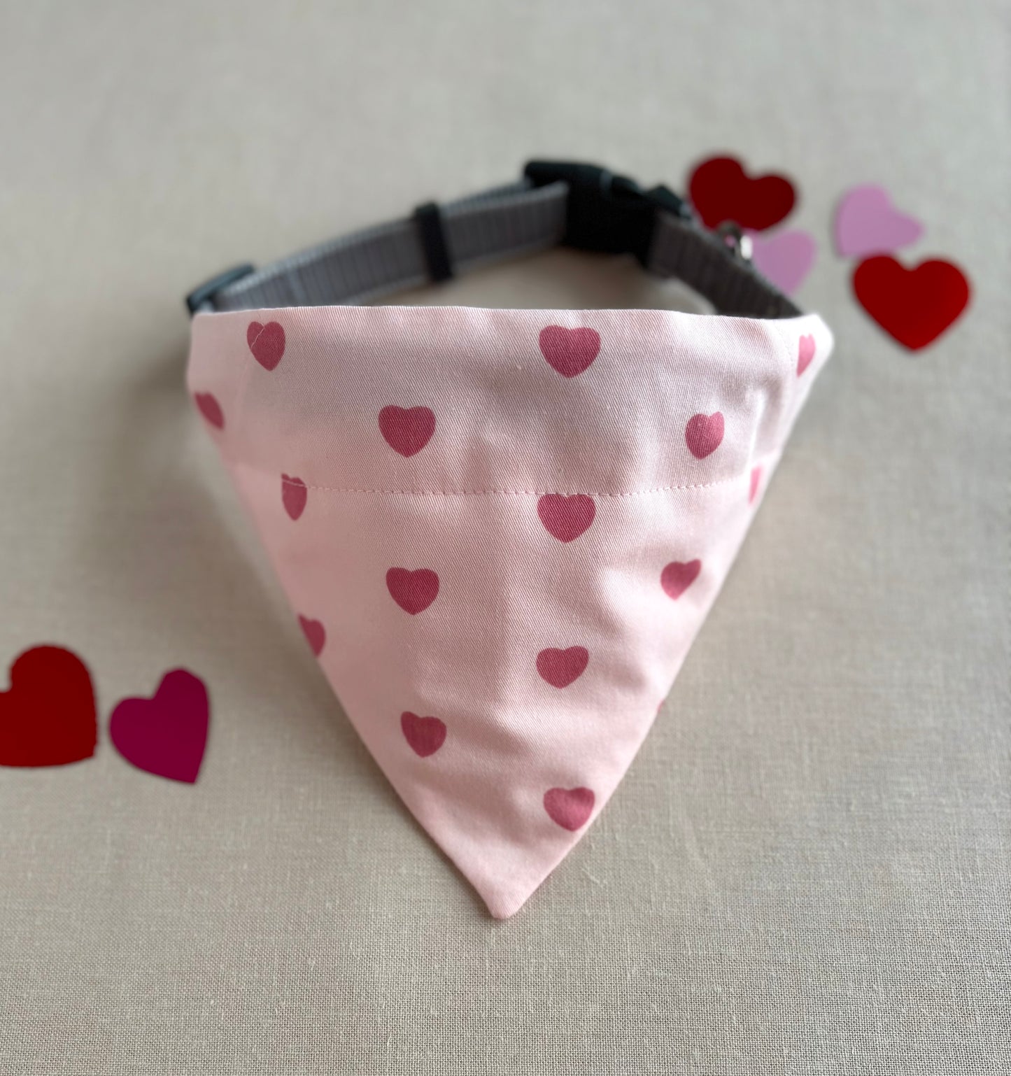 Pink Heart Scarves and Bows in 2 Color Choices