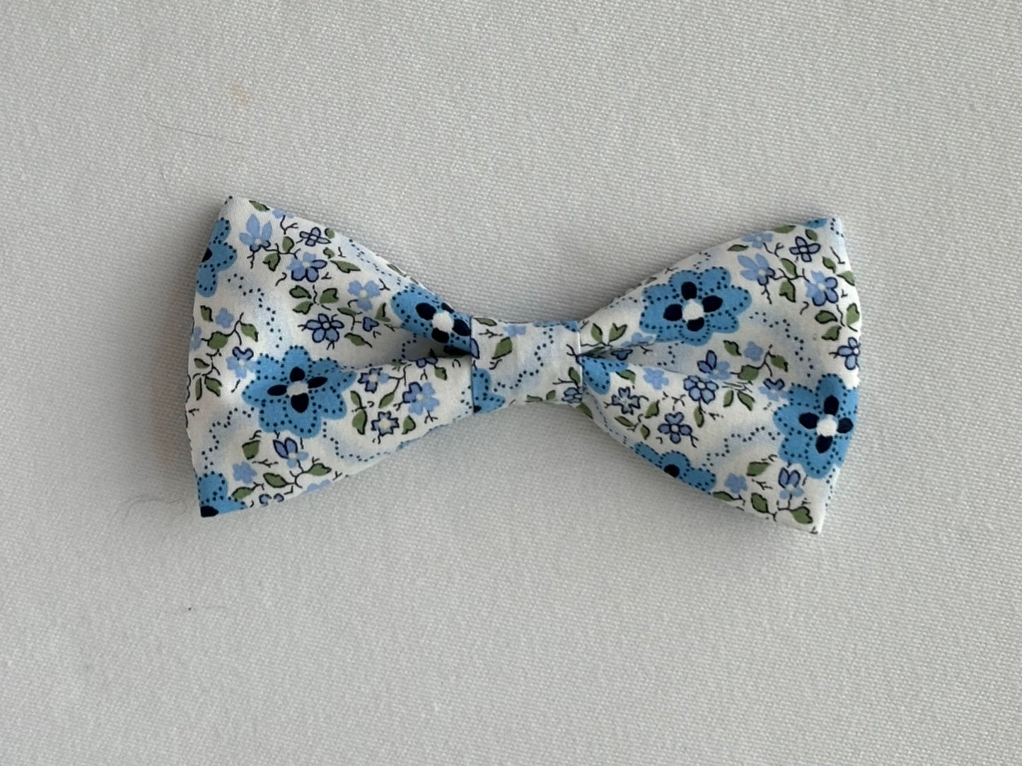 Chic Blue and Black Small Pet Bow - New for Summer!