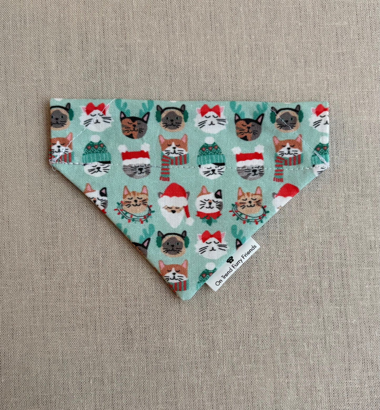 Festive Christmas Cat Faces