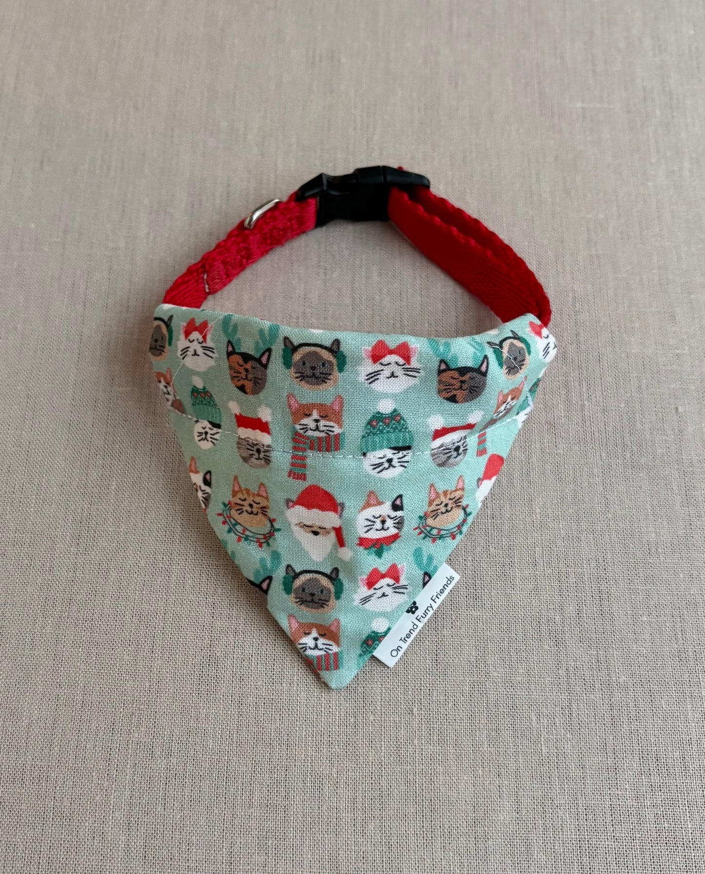 Festive Christmas Cat Faces