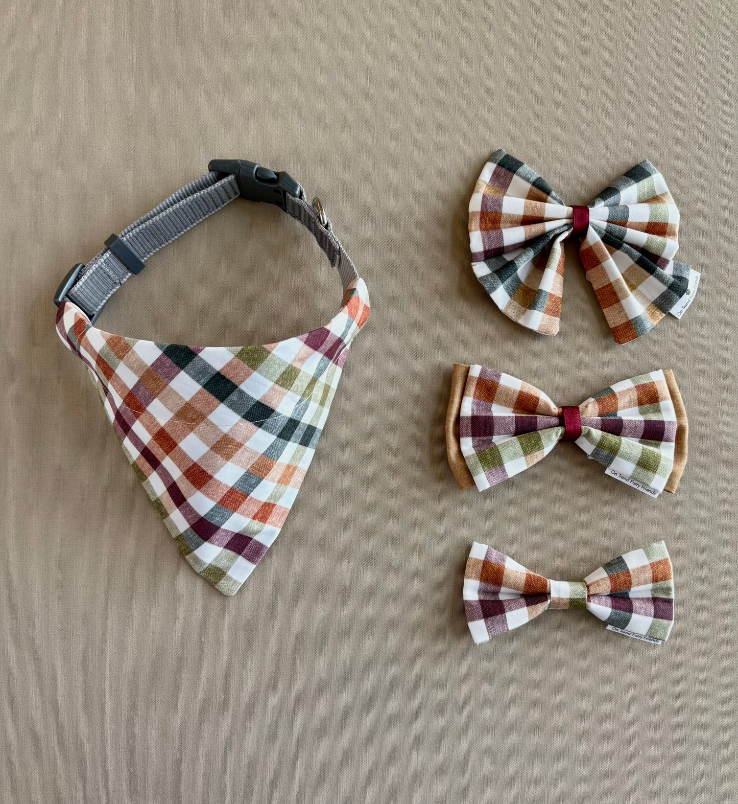 Favorite Fall Plaid in Scarves and Bows