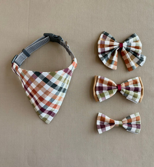 Favorite Fall Plaid in Scarves and Bows