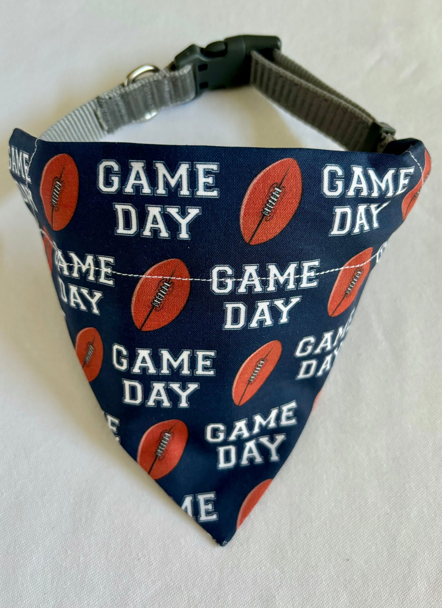 Game Day Football Scarves in Blue and Red