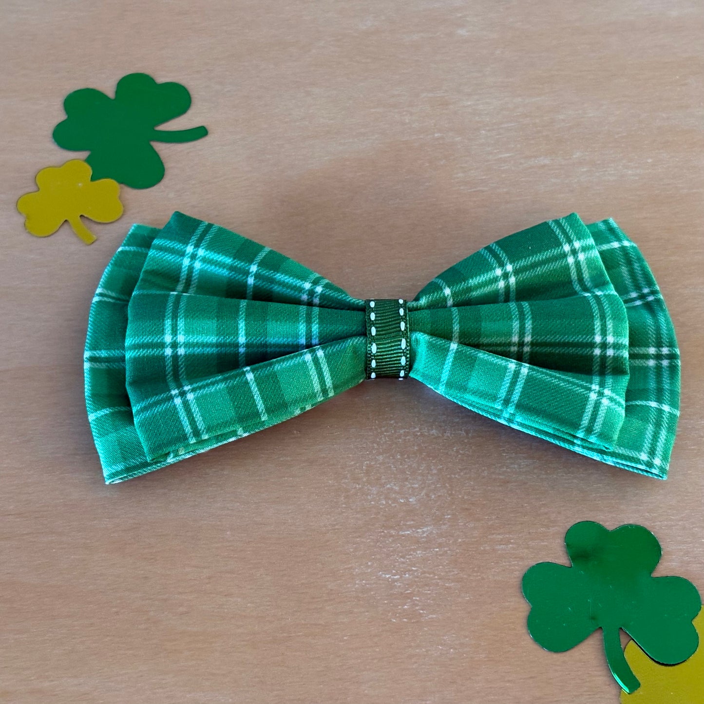 Green St. Patrick's Day Plaid in Scarves and Bows