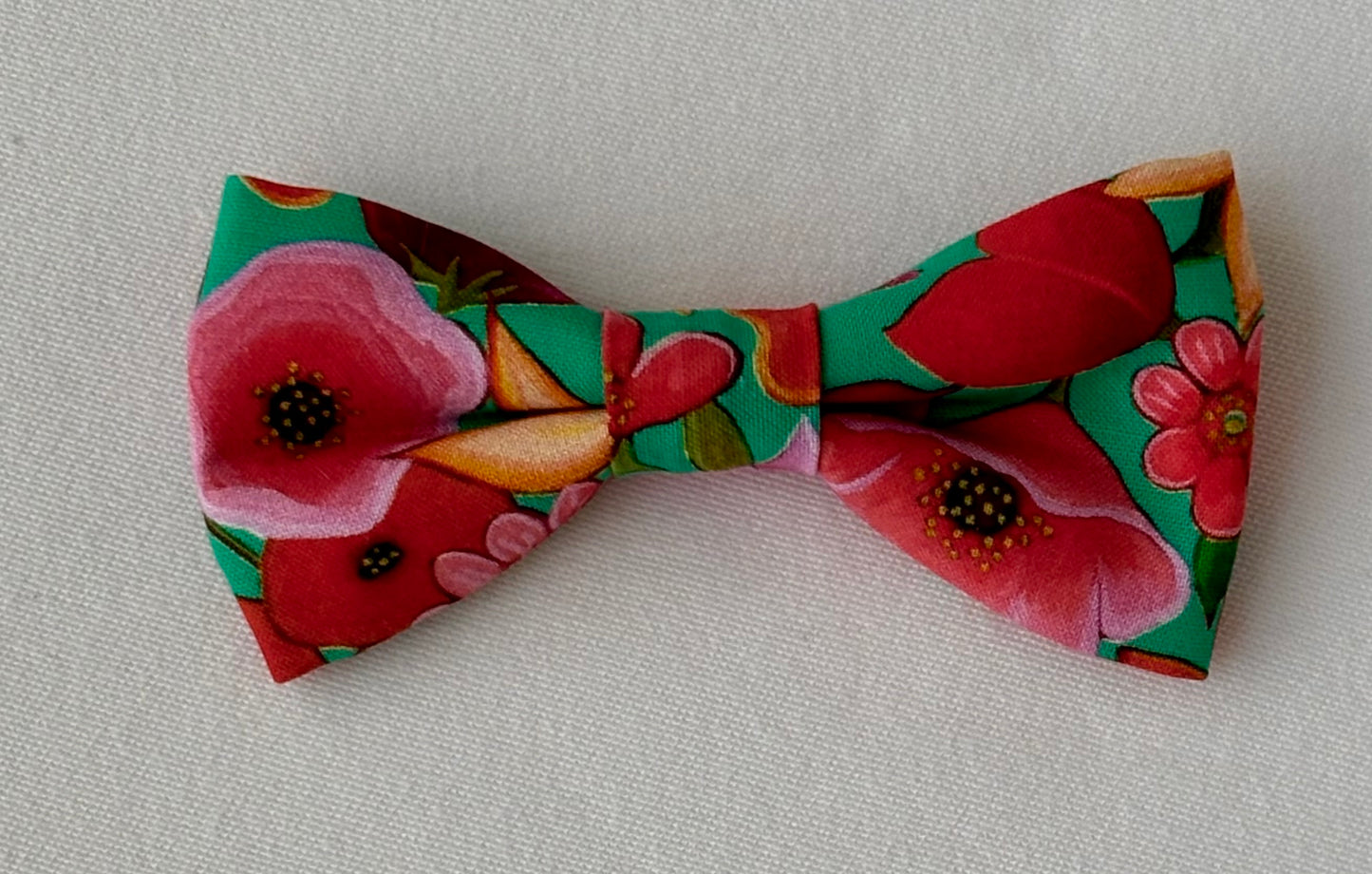 Bright Hawaiian Flowers-  Small Pet Bow - New for Summer!