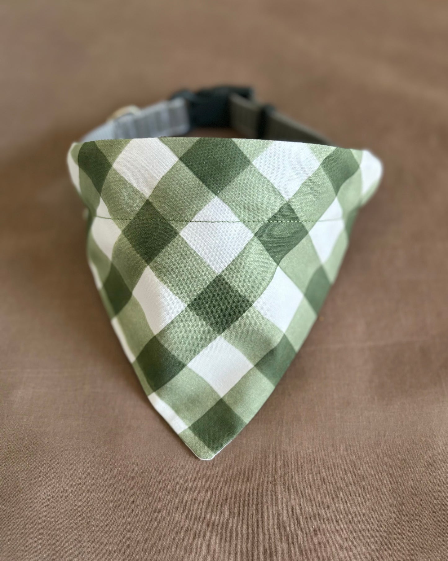 Large Green Buffalo Plaid Scarf