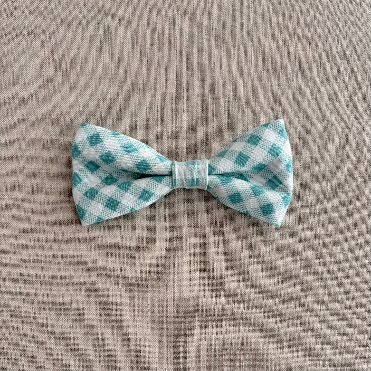 Aqua Gingham Bows in 2 Varieties