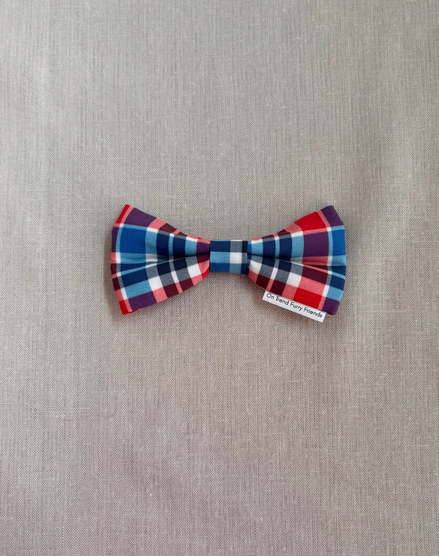 Red, White & Blue Plaid in Scarves and Bows