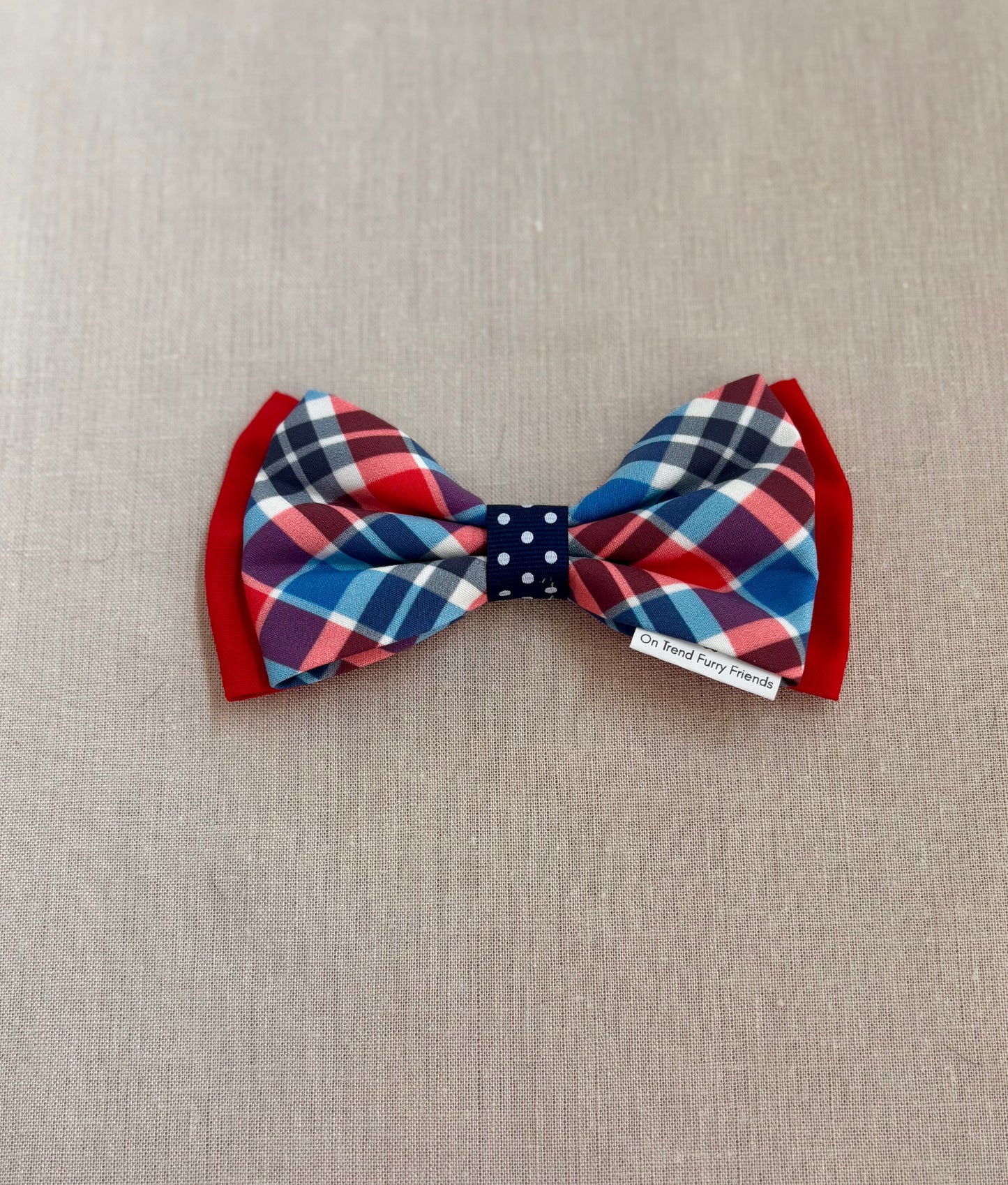 Red, White & Blue Plaid in Scarves and Bows