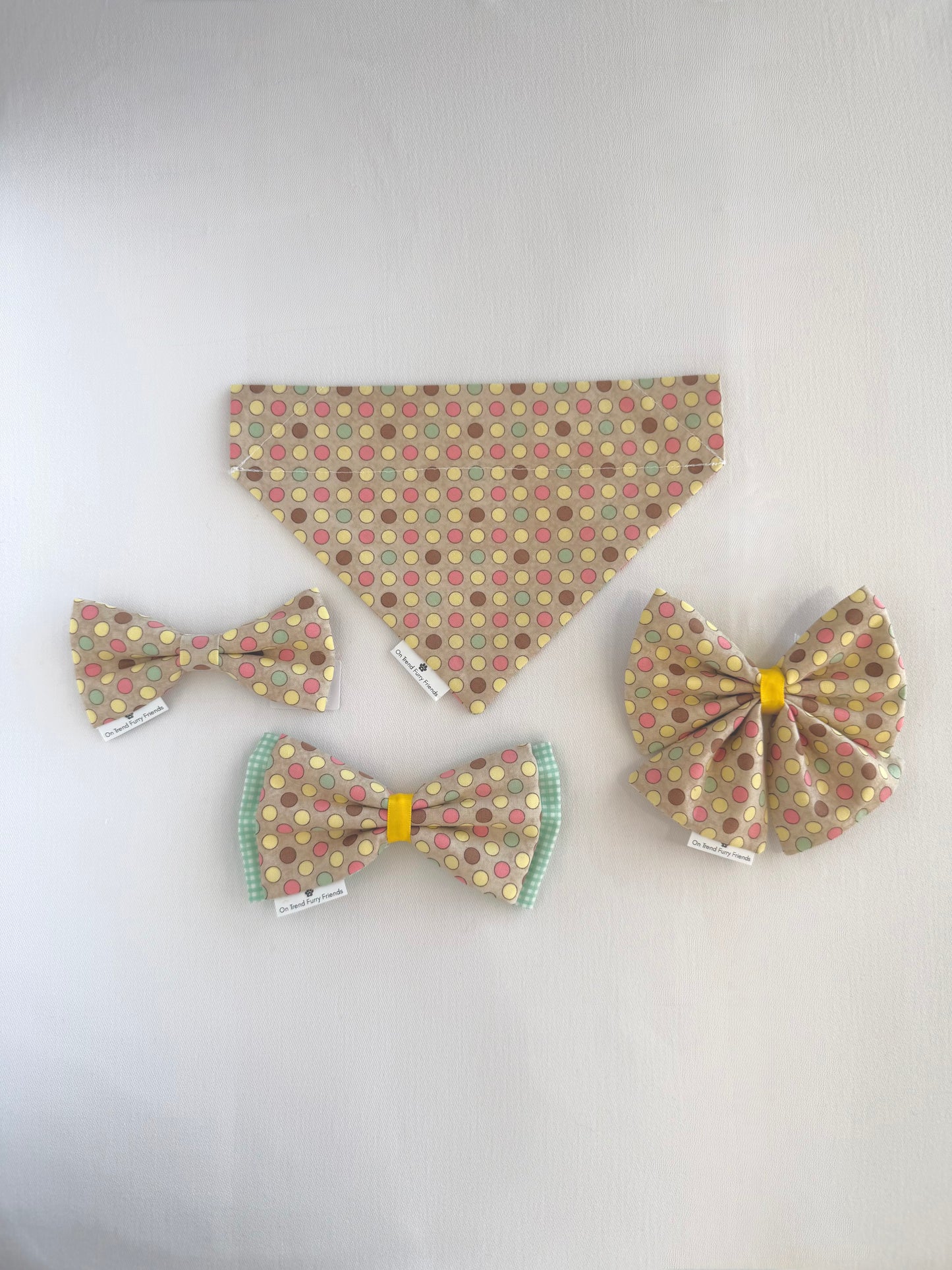 Spring Dots in Scarves and Bows