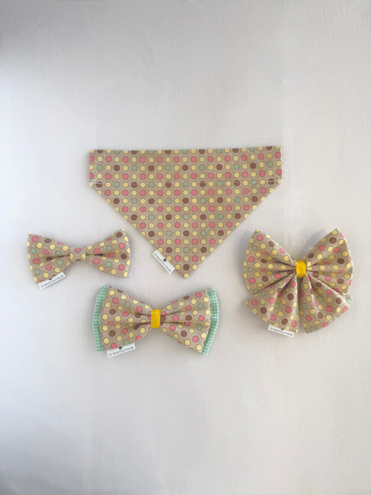 Spring Dots in Scarves and Bows