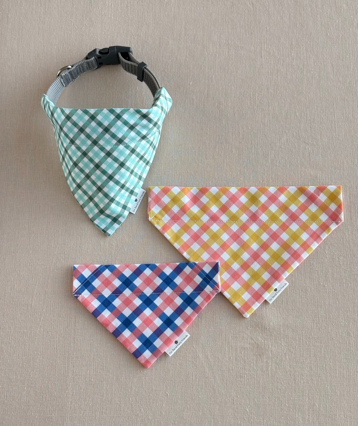 The Summer Plaid Scarf in Three Color Palettes