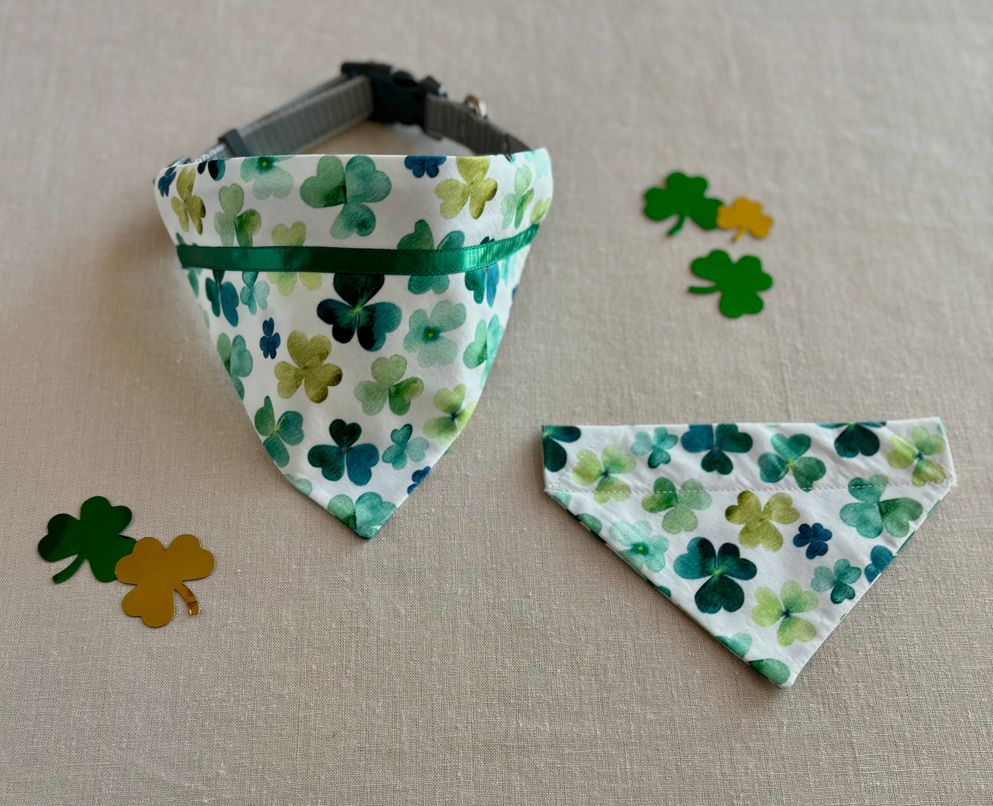 Watercolor Shamrocks in Two Styles