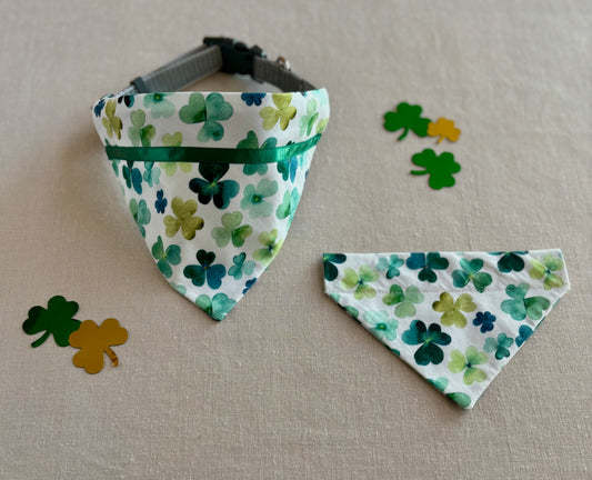 Watercolor Shamrocks in Two Styles