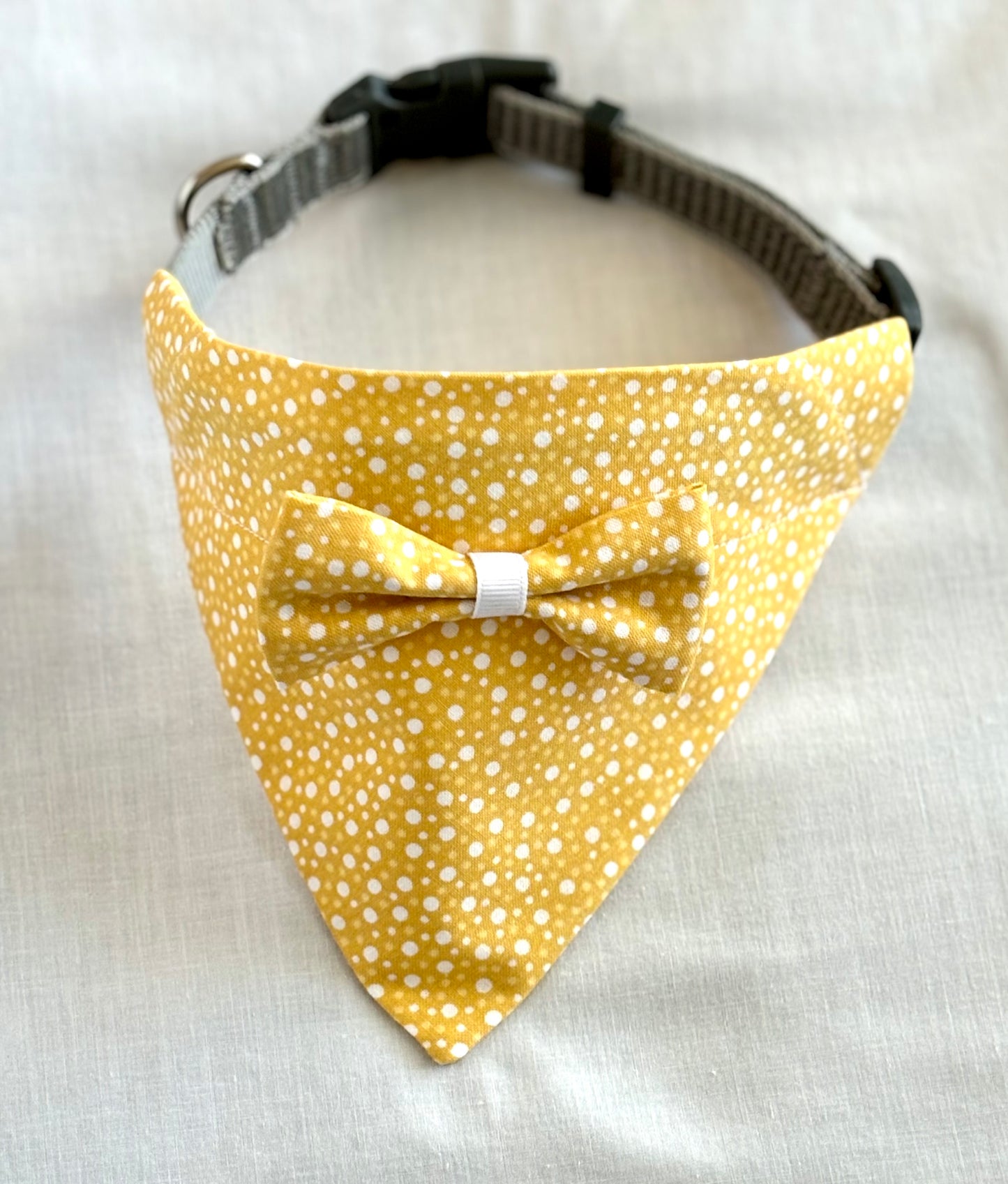 Best in Show! Summer Yellow Pet Scarf with Bow