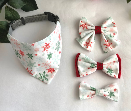 Winter Wonderland Pet Scarves and Bows